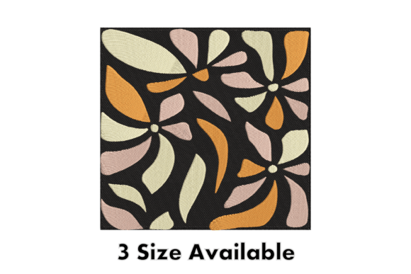 Abstract Floral Block Embroidery File