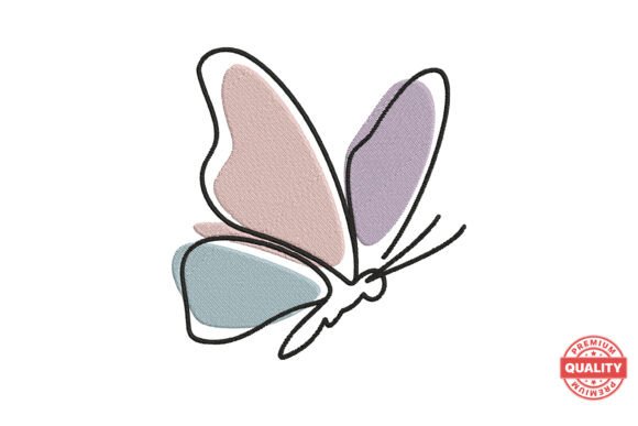 Butterfly Embroidery for Apparel