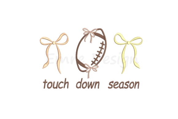 Coquette Toucdown Season Embroidery