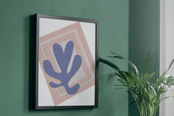 Layered Leaf Art Embroidery Design