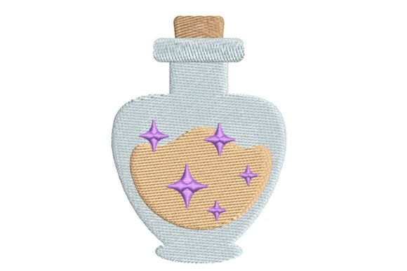 Magic Potion with Shimmering Sand Embroidery Design