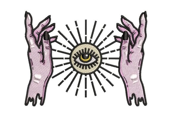 Mystical Hands & All-Seeing Eye Embroidery